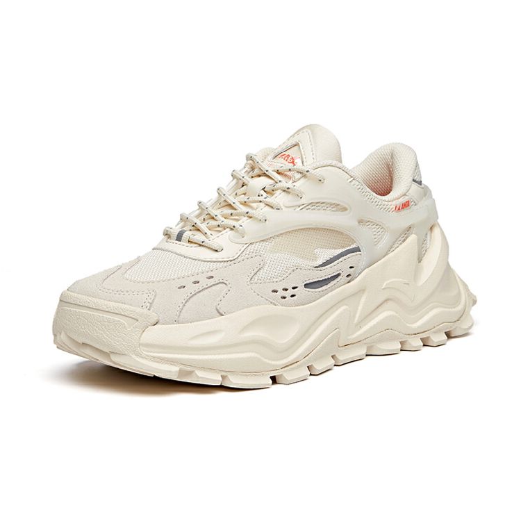 Anta Hot Anti-Slip Shock Absorption Low-Top Dad Shoes Women sneakers Light-Beige 922018842-4