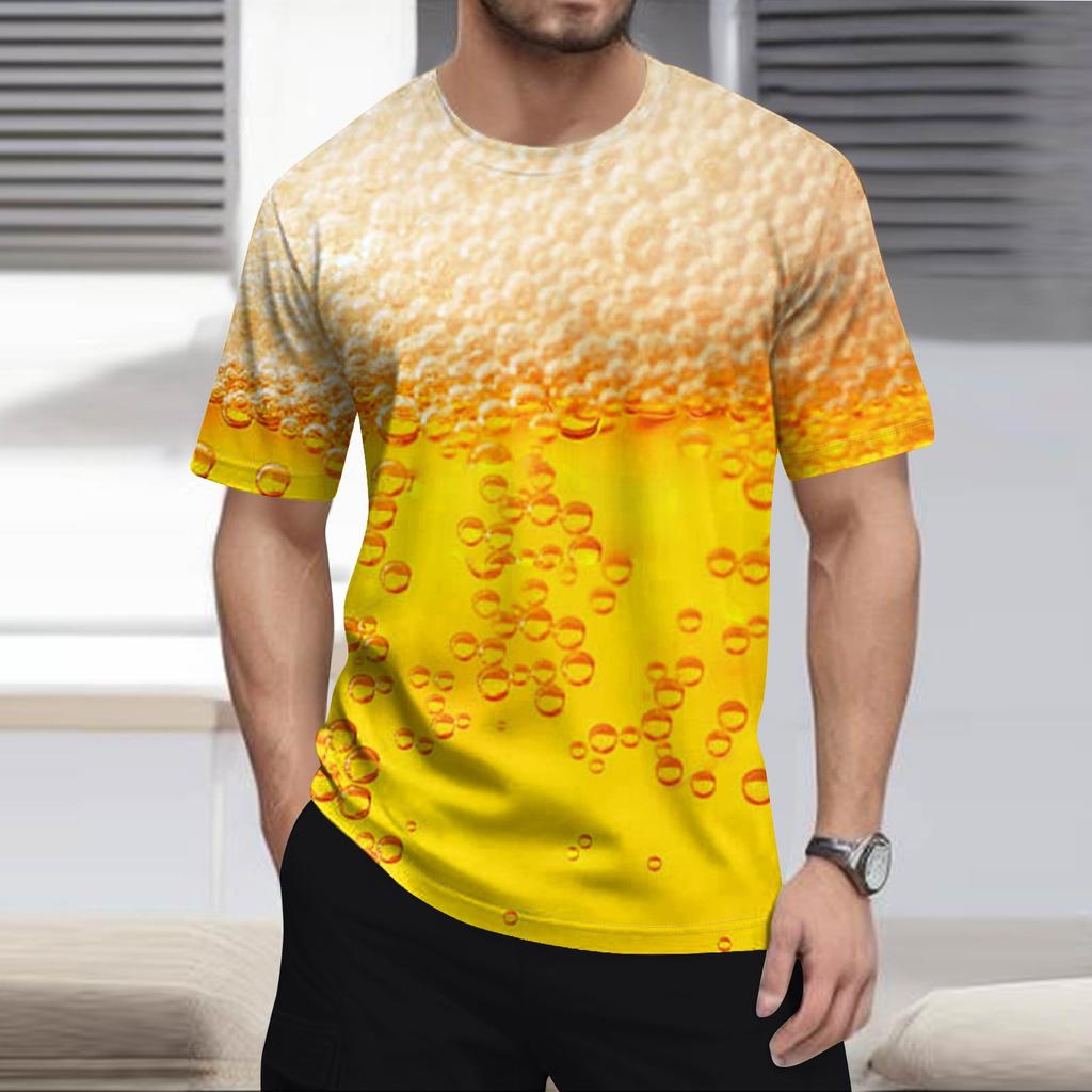 Мужская модная футболка, уличная повседневная одежда с коротким рукавом