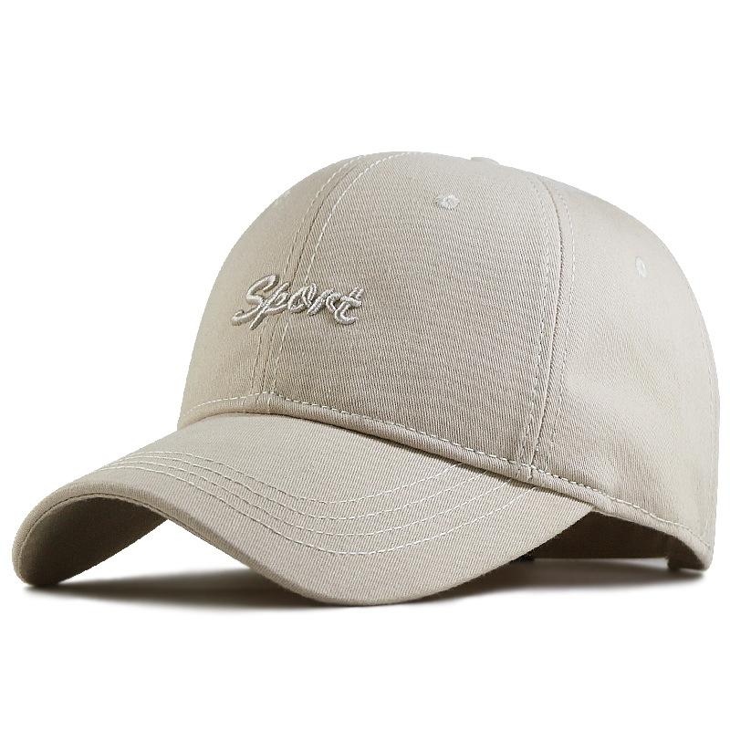 Hat Men's Spring and Autumn Big Head Circumference Baseball Cap Large Size Cotton Twill Soft Top Cap