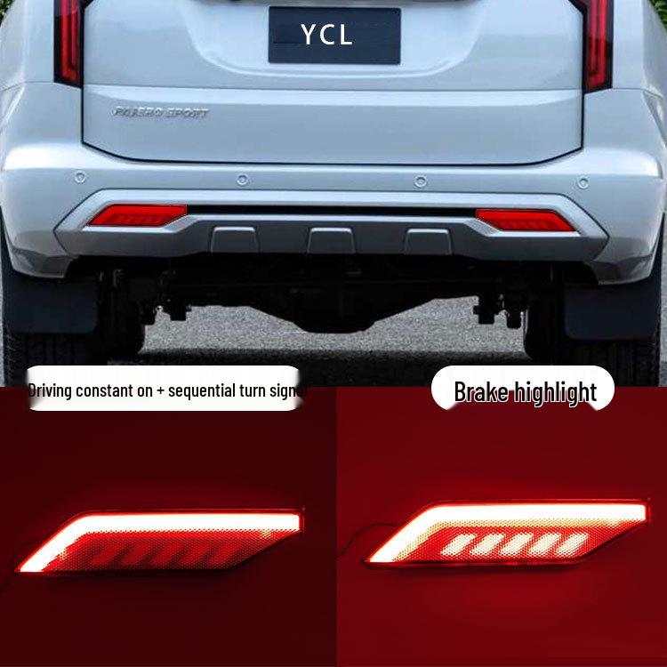 Mitsubishi Pajero Sport Rear Bumper and Surround Lights for Off-Road Modification