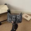 Sweet and Cool Tomboy Style Large Capacity Chain Shoulder Bag with Crossbody Strap and Strap Bag for The Armpit