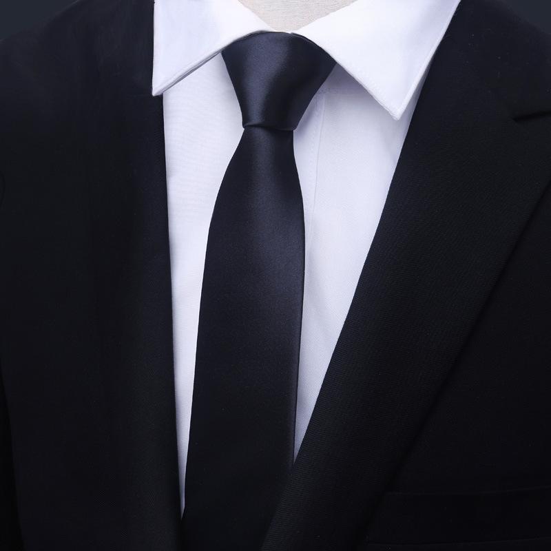 Tie Men'S Business Dress Wedding Groom Red Black Work Korean Zipper No-Beat Tie