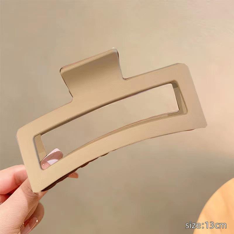 13cm Extra Großer Mattierter Eckiger Krallenclip - Vielseitiges Haaraccessoire