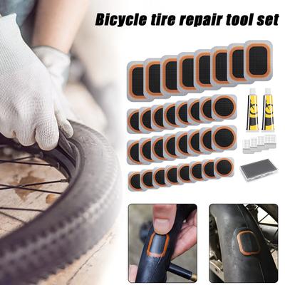 Bike Tire Repair Kit Lightweight Material Widely Compatible Professional Repair Patch Suitable for Inflatable Rubber Tire Repair
