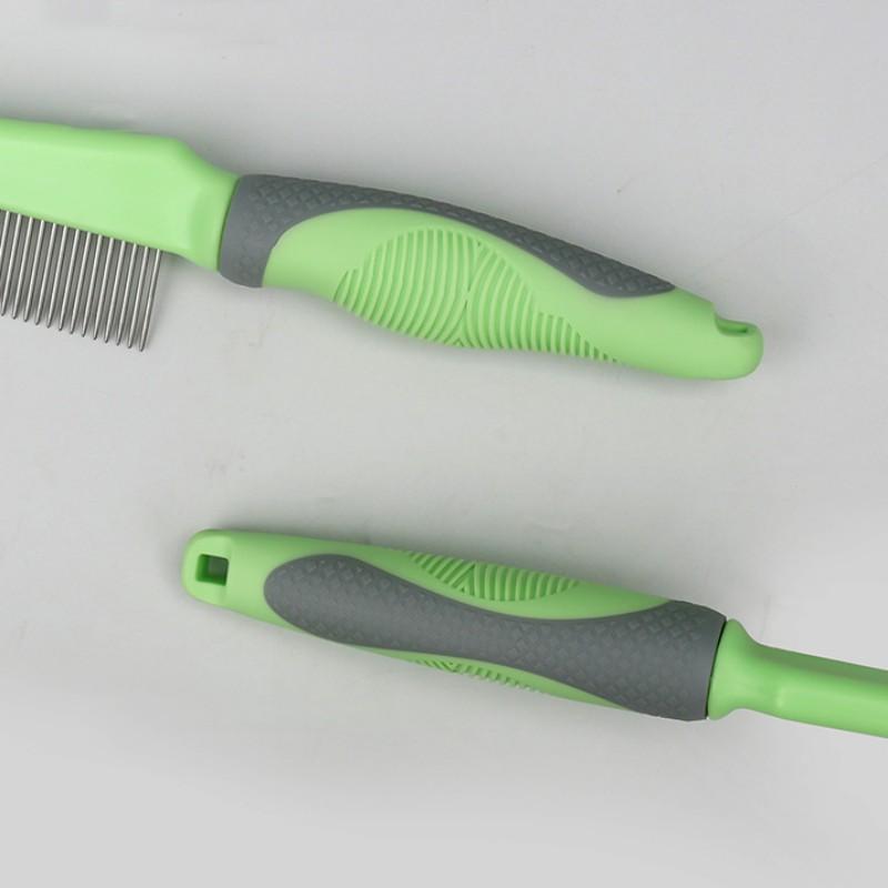 Dog Comb Pet Hair Remover Dense Tooth Cat Hair Comb Dog Grooming Massage Dogs Brush Comfortable Handle Dogs Combs Pet Supplies
