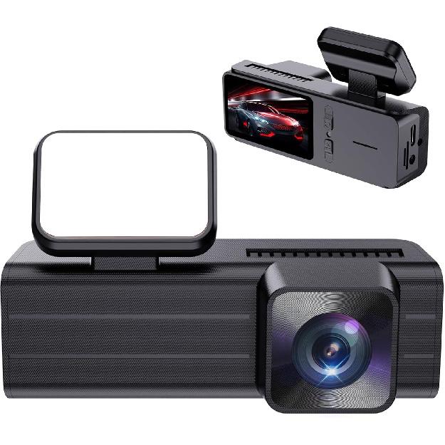 

Видеорегистратор 1,97 IPS-экран Фронтальная камера для автомобилей, Автомобильная камера-видеорегистратор WiFi Мини-видеорегистраторы с приложением, Ночное видение, G-сенсор, Циклическая запись, 24H 4K Front