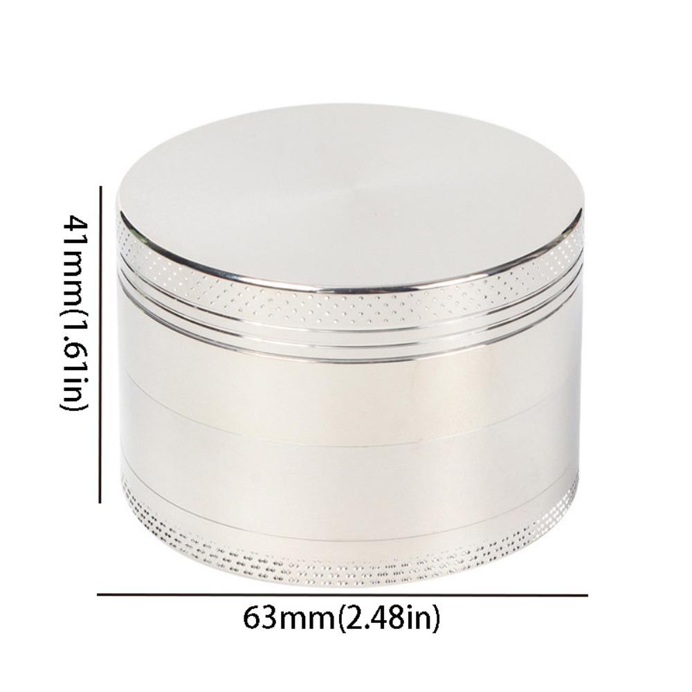 Grinder Zinc Alloy 4-Layer Grinder Non-Stick Coated Pollen Scraper Metal Grinder 40mm Size Portable Grinder Rolling Accessories
