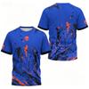 Men's T-shirt Round Neck Short Sleeved Color Printed Tennis Running Casual and Comfortable Outdoor Sportswear Top