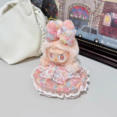 Plush Doll Clothes Pearl Necklace Petal Gauze Skirt Clothes Accessories