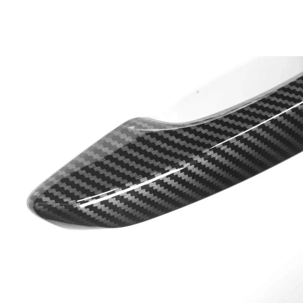4PCS Carbon Fiber Style Door Handle Cover Trim For Genesis G70 Car-Styling Exterior Parts Accessories LHD