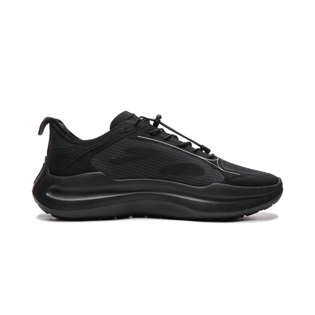 Li Ning Cushioning Slip Resistant Abrasion Resistant Lightweight Low top Casual Shoes Men's Black AGLW049-4