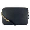Michael Kors Safiano Shoulder Bag Leather Black Women PS-1808 Used