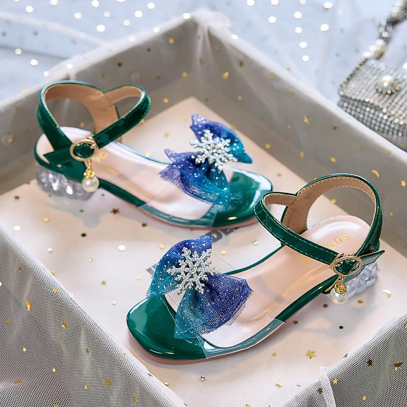 Girls shoes, children's princess sandals 2025 new summer summer models, little girls, middle-aged and older children, baby soft soles, foreign style