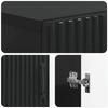 Shoe Cabinet HOORN 59.5 X 39.5 X 87 Cm Engineered Wood Black