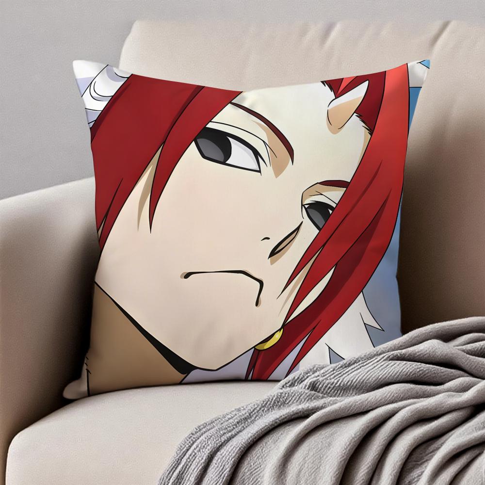 Mystical Japanese Anime Y-Yomi No Tsukai Cushion Cover Pillowcase Anti-Dustmite Invisible Zipper Short Plush Sofa Cushion