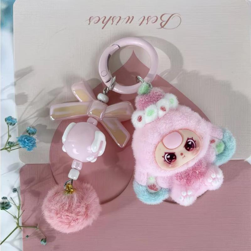 1Pcs Kawaii Cartoon Babythree Mini Keychain Cute Doll Bag Pendant Gift Diy Accessories Decoration