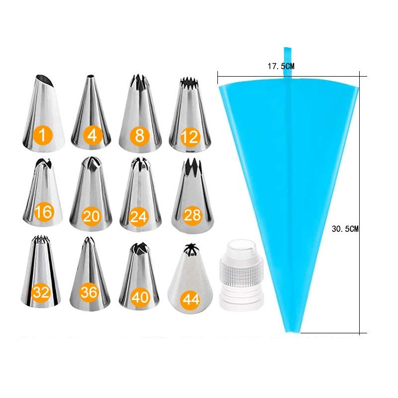 8/14/26/50 Stück Set Creme Düsen Spitzen Werkzeuge Zubehör Für Kuchen Dekorieren Spritzbeutel Küche Bäckerei Konditorei Zubehör