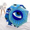 1pc Eye Print Automatic Open, Sturdy Iron Frame, Compact Folding Design, All-Season Portable Umbrella for Women & Men, Outdoor Umbrella Yy25