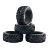 4PCS RC Racing Car 75mm Beadlock Rubber Wheel Tires & Rims Heavy Bearing Spare Part of MN90/99S Wltoys 1:12 R/C Model
