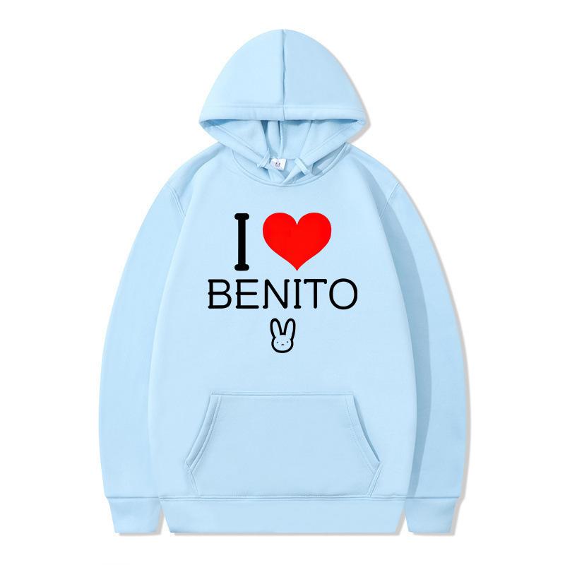 Autumn and winter new un verano sin ti bad bunny hoodie hooded sweater