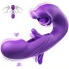 Vibrierendes Sexspielzeug zum Reinstecken, 3-in-1-Vibrator zum Mundschlagen, Lecken und Zungenlecken, G-Punkt-Vibrator mit 7 Ohrfeigen, 7 Vibrationen und 5 Sexspielzeugen zum Zungenlecken und -lutschen