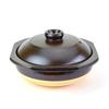 Yamasho Pottery Earthenware Pot, Size 9, Square Rim, Brown, 2000ml, Serves 4-5 People, Hang Out, Shigaraki Ware, Made In Japan, HG-S9br