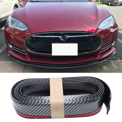 Front Bumper Lip Universal Guard Rubber Side Skirt Body Trim For  Tesla Model S Model 3 Model Y X 2006-2022 Car