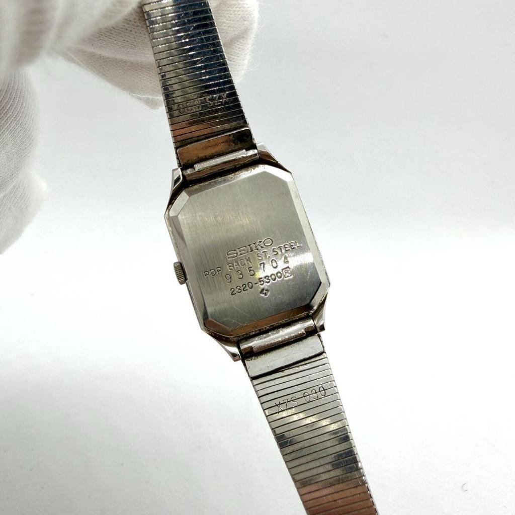 Used SEIKO Women's Watch Quartz Square Silver