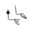 Dual Quick Lock Drum Rack and Cymbal Clamp with Multi-Function Cowbell Holder