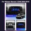 Car Radio For Nissan Navara 3 D40 2004-2010 Stereo Touch Screen Multimedia 4G GPS Navigation Wireless Carplay Android 13