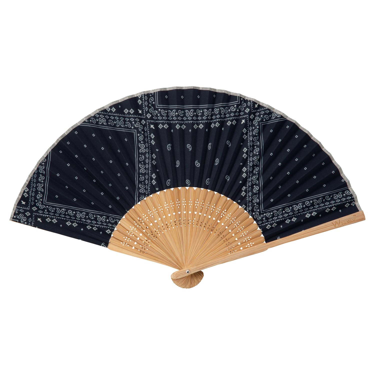 

Узоры Пейсли Складной Веер в Подарочной Упаковке с Хранением Идеально для и Теплового Удара Wpc. Коробка, Мужской, Чехол, Стильный, Для поездок на работу, Школа, Юката, Фестивали,