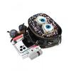 Mini Crossbody Bag Women Fashion Sequin Artistic Chinese Style Multi Compartment Zipper Small Size