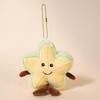 Fruit Plush Toy Keychain - Persimmon, Apple, Banana Backpack Accessory