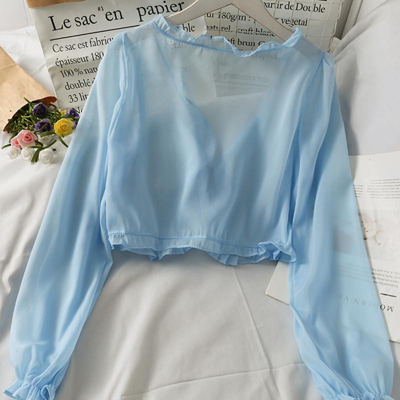 Cappotto Sottile da Donna Casual Pizzo Fiocco Estivo Protezione Solare Abbigliamento Cardigan Femminile Camicia Abbigliamento Blusa Copricapo da Donna Blusa