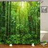 Forest Natural Scenery Shower Curtains 3d Printing Bath Curtains Polyester Washable Fabric With Hooks Home Decorative Screen
