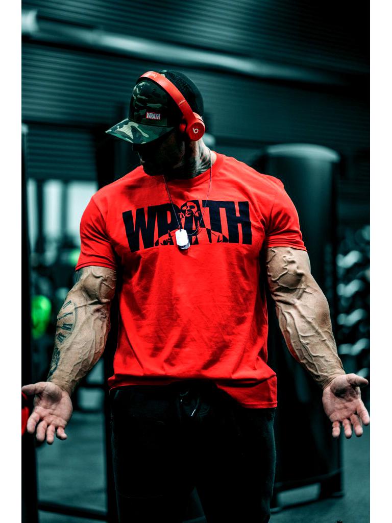 Men's Slim Fit Stretch Cotton Fitness T-Shirt - Breathable Short Sleeve