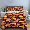 Orange Faces, Blue Stars. Bedding Sets Duvet Cover Sets Duvet Covers Pillowcases(1 * Duvet Cover 2 * Pillowcases, Without Duvet Insert)