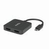 Plugable Dual HDMI Converter MST Connects Two 4K 60Hz Monitors for Windows No Driver Installation Required USB-C Adapter, Compatible, Chromebooks,