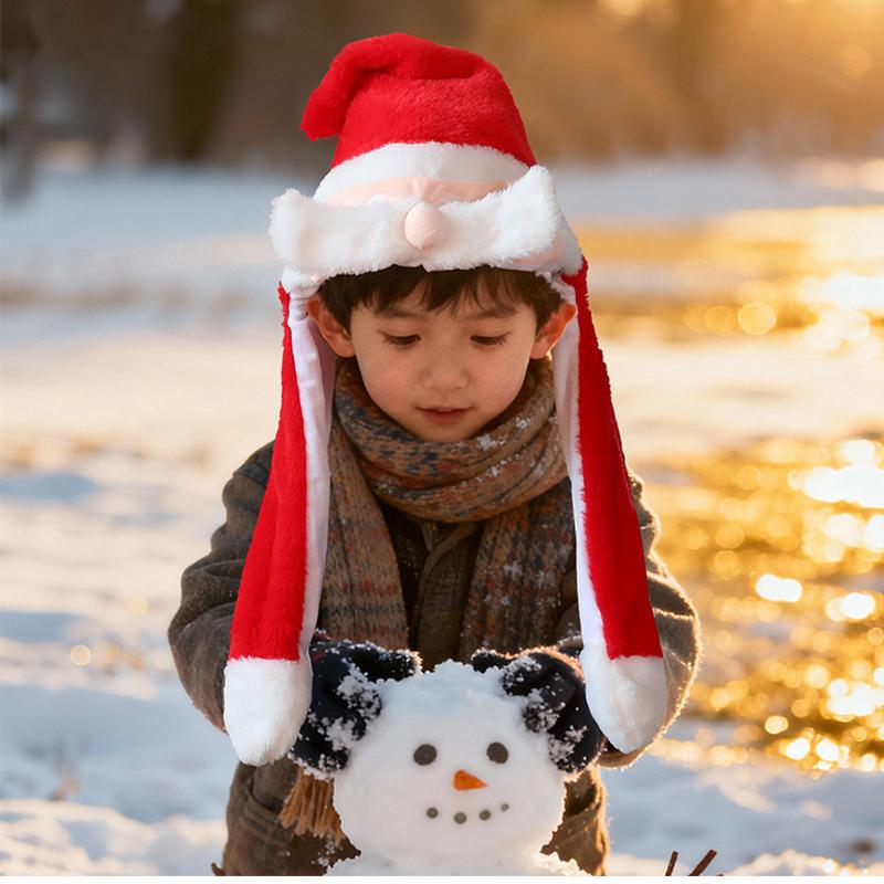 Non-Toxic Funny And Moving Cartoon Airbag Snowman Old Man Christmas Hat Christmas Decorations Christmas Parties Gifts