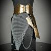 Brave Lady Armor, Medieval Knight Tassets Armor with Chainmail, Female Costume, Cosplay Armor, Larp Armor