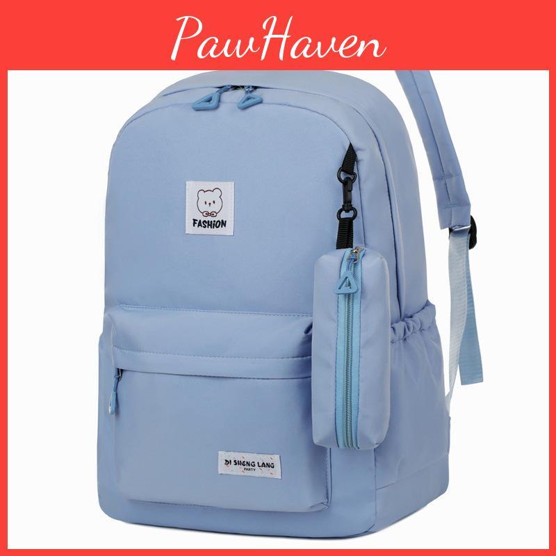 Travel Minimalist Style Large Capacity Backpack Wear Resistant Student Schoolbag