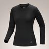 Arcteryx Women S Merino Wool Crew Neck lS Black Atpfw08474