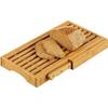 Breadboard - Zeller - Bamboo Wood - Bread Knife Included - 39.5 X 23.5 X 4 Cm