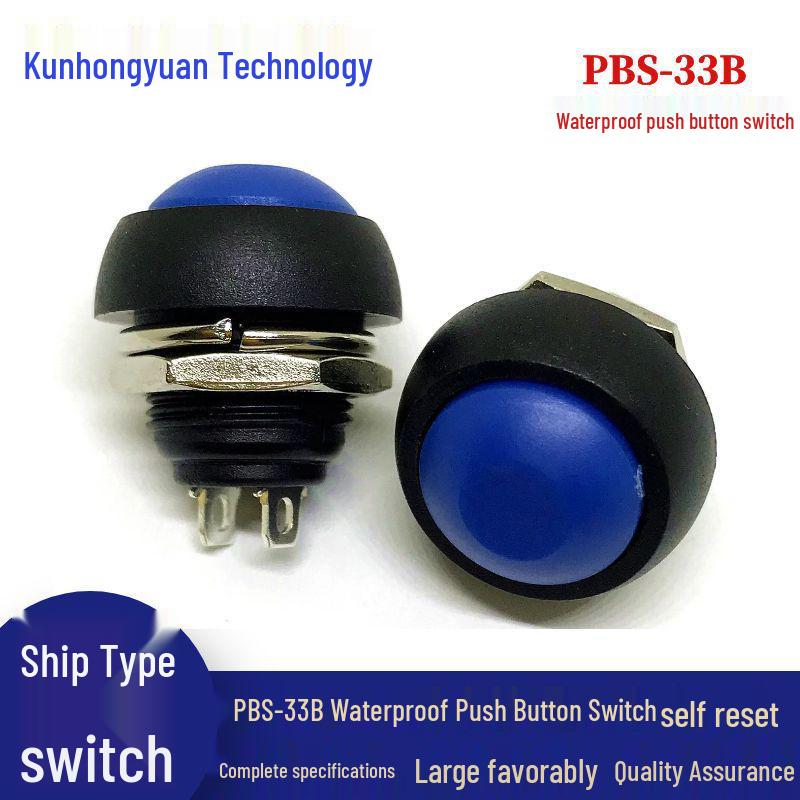 12MM PBS-33B Waterproof Momentary Button Switch