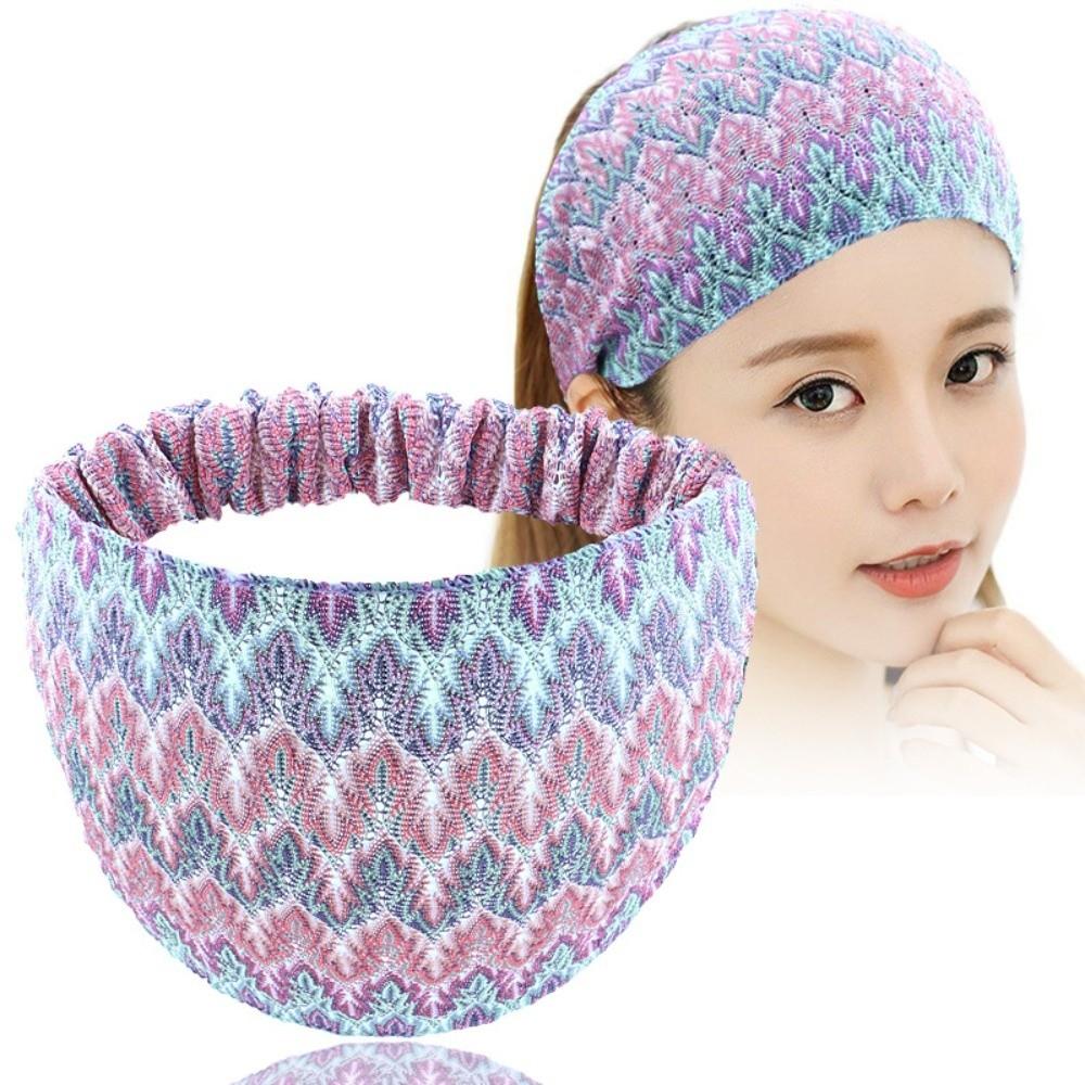 

Stretchable Hairbands Wide Headwear Fashion Headbands Women фіолетовий