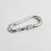 Galvanized Spring Snap Hook Strap Carabiner Buckle Safety Ring for Chains and Ropes.
