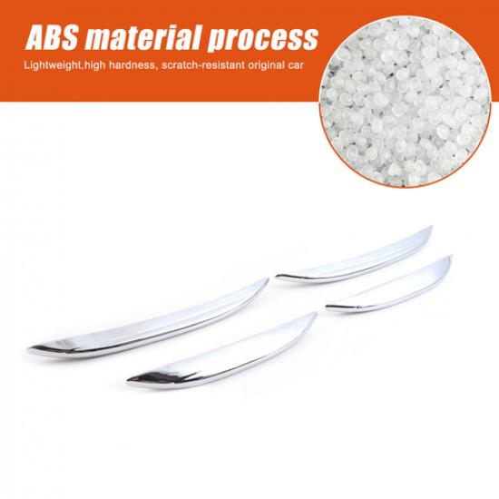 ABS Chrome Front Fog Light Lamp Strip Trim Fit For Benz GLC X254 -2024