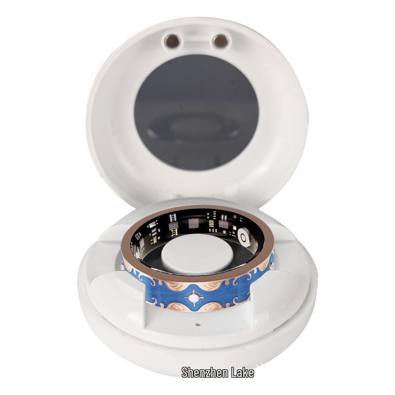 Wasserdichter Bluetooth Smart Ring: Herzfrequenz, Blutsauerstoff, Schlafüberwachung, Emaille-Farbe, Sport-Schrittzähler, Partner-Stil
