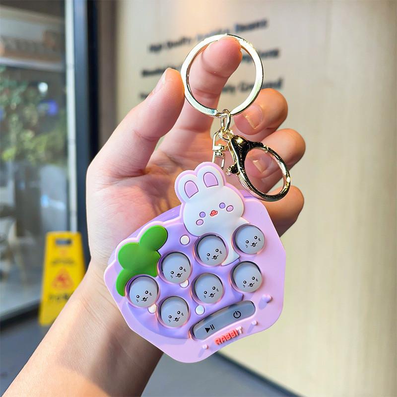 Mini Silicone Fun Whacamole Keychain For Car And Backpack Adorable Gift