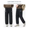 XueZhongFei Couple's Water-Repellent Straight-Leg Down Pants
